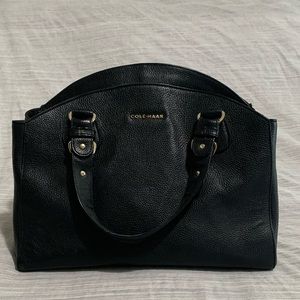 🍂 Cole Haan 👜 Pebbled Leather Satchel